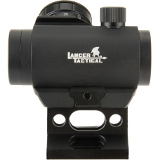 Lancer Tactical 1 x 30 Mini Red/Green Dot Sight w/ Picatinny Riser - BLACK