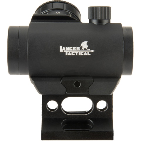 Lancer Tactical 1 x 30 Mini Red/Green Dot Sight w/ Picatinny Riser - BLACK