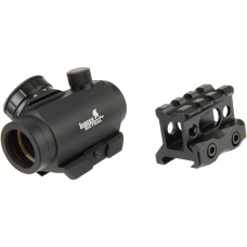 Lancer Tactical 1 x 30 Mini Red/Green Dot Sight w/ Picatinny Riser - BLACK