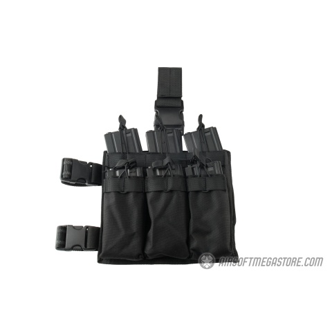 Lancer Tactical Drop Leg Six M4/M16 Magazine Panel - BLACK