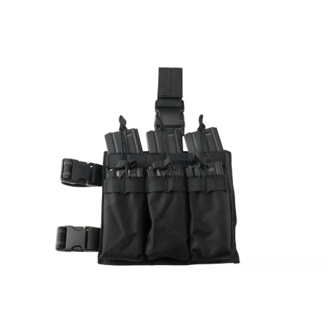 Lancer Tactical Drop Leg Six M4/M16 Magazine Panel - BLACK