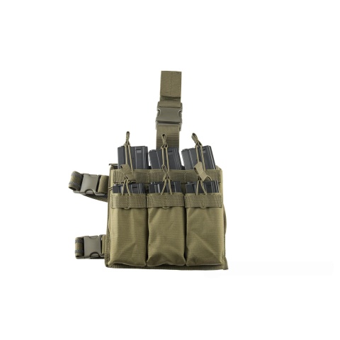 Lancer Tactical Drop Leg Six M4/M16 Magazine Panel - OD GREEN