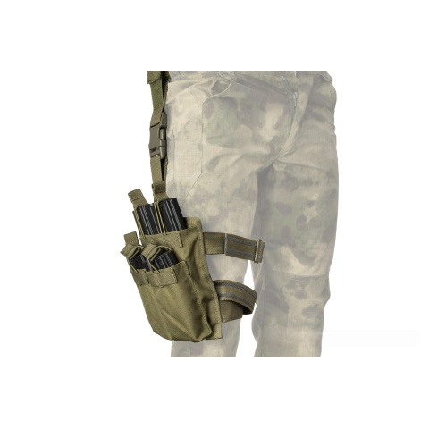 Lancer Tactical Drop Leg Six M4/M16 Magazine Panel - OD GREEN