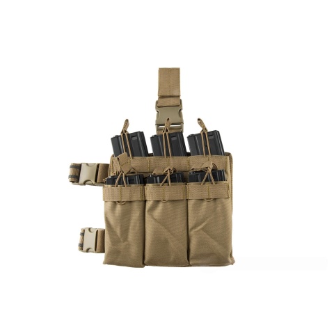 Lancer Tactical Drop Leg Six M4/M16 Magazine Panel - TAN