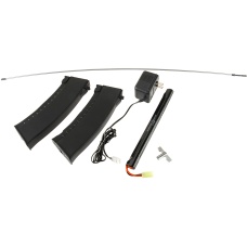 Echo1 Full Metal Red Star VMG Vector Machine Gun AEG w/ Battery and Charger - BLACK