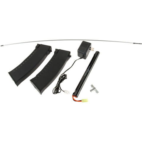 Echo1 Full Metal Red Star VMG Vector Machine Gun AEG w/ Battery and Charger - BLACK