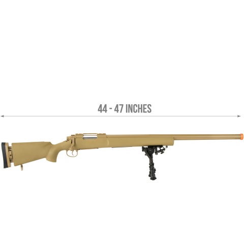 Echo1 M28 Bolt Action Sniper Rifle w/ Bipod - TAN