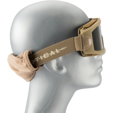 Lancer Tactical AERO Protective Tan Airsoft Goggles - SMOKE LENS