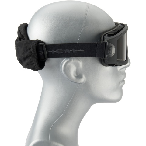 Lancer Tactical AERO Protective Black Airsoft Goggles - SMOKE/YELLOW/CLEAR LENS