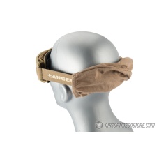 Lancer Tactical AERO Protective Tan Airsoft Goggles - SMOKE/YELLOW/CLEAR LENS