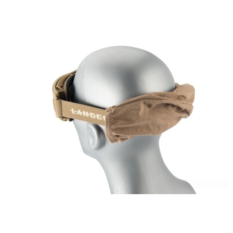 Lancer Tactical AERO Protective Tan Airsoft Goggles - SMOKE/YELLOW/CLEAR LENS