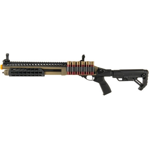 JAG Arms Scattergun SPX2 Airsoft Gas Shotgun (Extended Tube) - TAN
