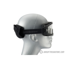 Lancer Tactical AERO Protective Black Airsoft Goggles - CLEAR LENS
