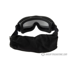 Lancer Tactical AERO Protective Black Airsoft Goggles - SMOKE LENS