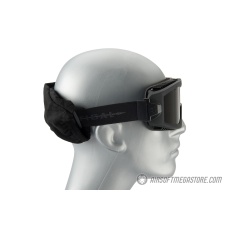 Lancer Tactical AERO Protective Black Airsoft Goggles - SMOKE LENS