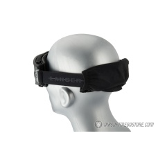 Lancer Tactical AERO Protective Black Airsoft Goggles - SMOKE LENS