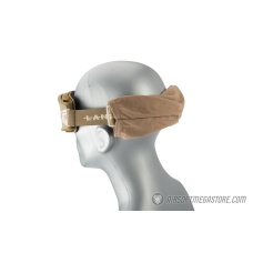 Lancer Tactical AERO Protective Tan Airsoft Goggles - CLEAR LENS