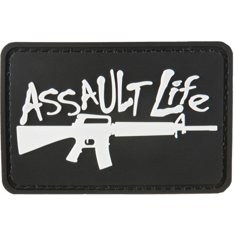 G-Force Assault Life PVC Morale Patch - BLACK