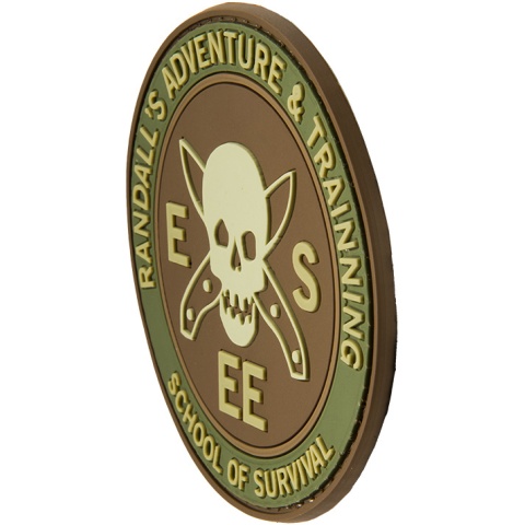 G-Force School of Survival PVC Morale Patch - GREEN/BROWN