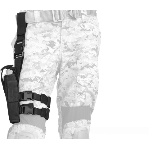 Lancer Tactical 1000D Nylon Drop Leg Holster - BLACK