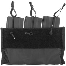 Lancer Tactical Nylon Triple Inner M4 Mag Pouch for CA-311 - BLACK