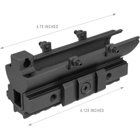 NcStar SKS Receiver Cover Tri-Mount Optics Rail - BLACK