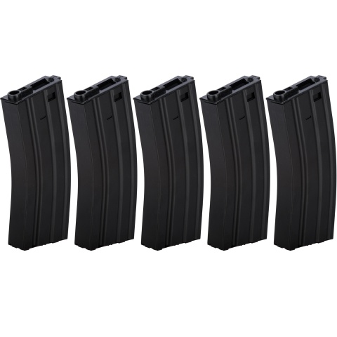 Lancer Tactical 300rd High Capacity Metal AEG Gen 2 [5X Pack] - BLACK