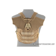 Lancer Tactical 1000D Nylon Tactical Bat Wing Backpack - TAN (Medium)