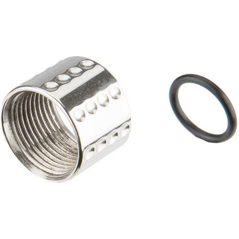 Atlas Custom Works DIPS Full Metal -14mm CCW Thread Protector - SILVER