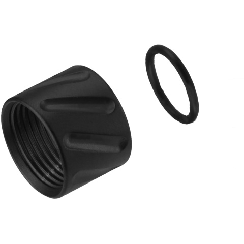 Atlas Custom Works ANGLES Full Metal -14mm CCW Thread Protector - BLACK