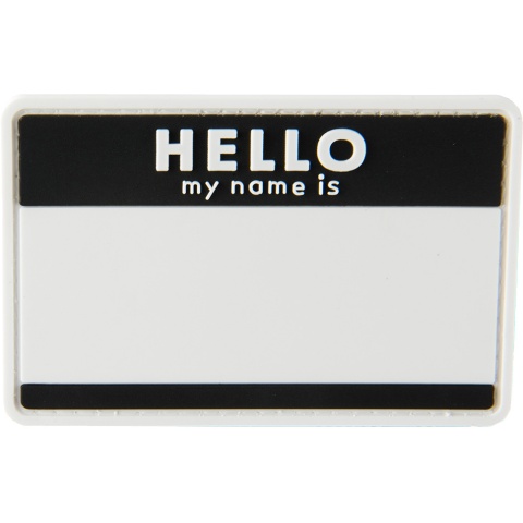 G-Force Hello My Name Is PVC Morale Patch