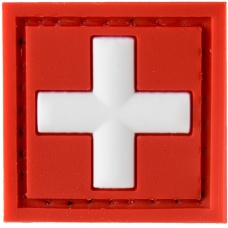 G-Force Medic Logo PVC Morale Patch - RED