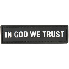 G-Force In God We Trust PVC Morale Patch - BLACK