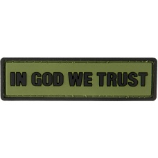 G-Force In God We Trust PVC Morale Patch - OD GREEN