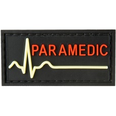 G-Force Glow-in-the-Dark Paramedic Large Patch - BLACK