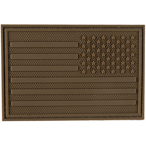 G-Force Subdued Right Shoulder US Flag PVC Patch - TAN