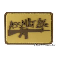 G-Force Assaullt Life PVC Morale Patch - TAN