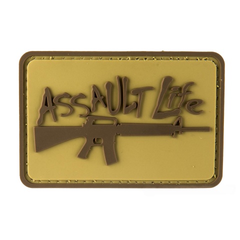 G-Force Assaullt Life PVC Morale Patch - TAN