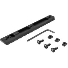 Ranger Armory 13-Slot Aluminum Picatinny Rail Section for M-LOK - BLACK