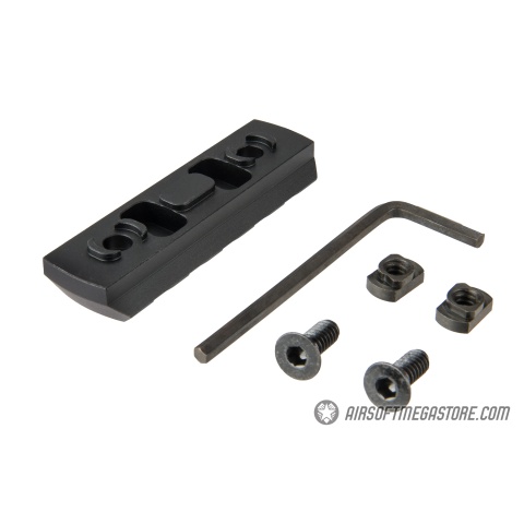 Ranger Armory 5-Slot Aluminum Picatinny Rail Section for M-LOK - BLACK