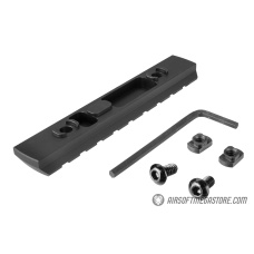 Ranger Armory 9-Slot Aluminum Picatinny Rail Section for M-LOK - BLACK