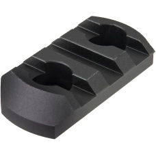 Ranger Armory 3-Slot Aluminum Picatinny Rail Section for M-LOK - BLACK