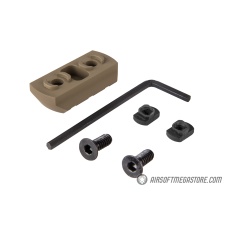 Ranger Armory 3-Slot Aluminum Picatinny Rail Section for M-LOK - TAN