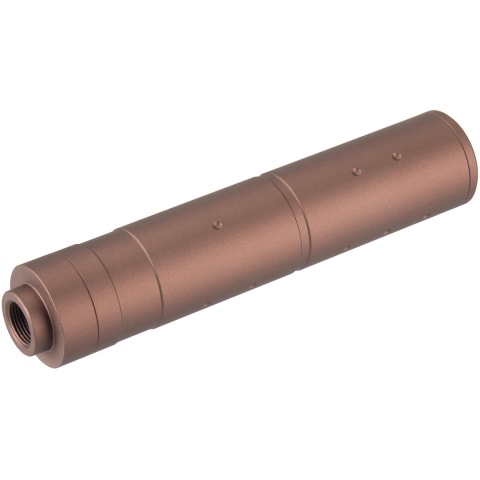 Lancer Tactical 155mm Aluminum Dot Mock Suppressor - COYOTE BROWN