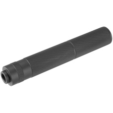 Lancer Tactical 195mm Aluminum Knurled Mock Suppressor - BLACK