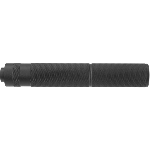 Lancer Tactical 195mm Aluminum Knurled Mock Suppressor - BLACK