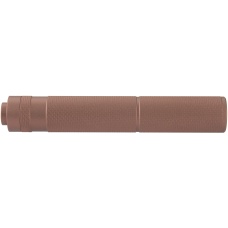 Lancer Tactical 195mm Aluminum Knurled Mock Suppressor - COYOTE BROWN