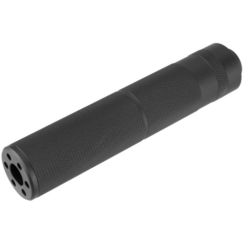 Lancer Tactical 155mm Aluminum Knurled Mock Suppressor - BLACK