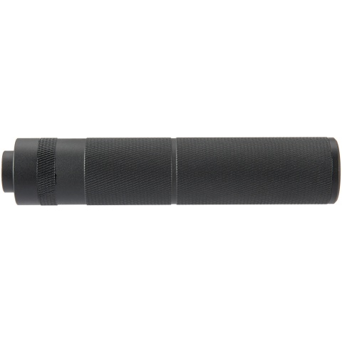 Lancer Tactical 155mm Aluminum Knurled Mock Suppressor - BLACK