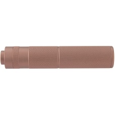 Lancer Tactical 155mm Aluminum Knurled Mock Suppressor - COYOTE BROWN